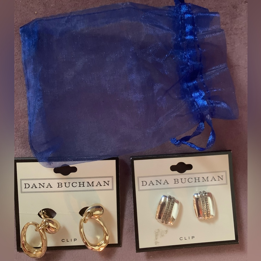 Dana Buchman Clip-On Earrings - set of 2 - BRAND NEW